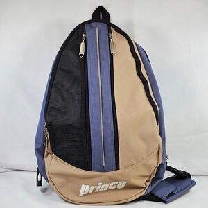 Prince Tennis Sling Backpack Blue Tan Black Single Strap Sports Bag Teardrop NEW